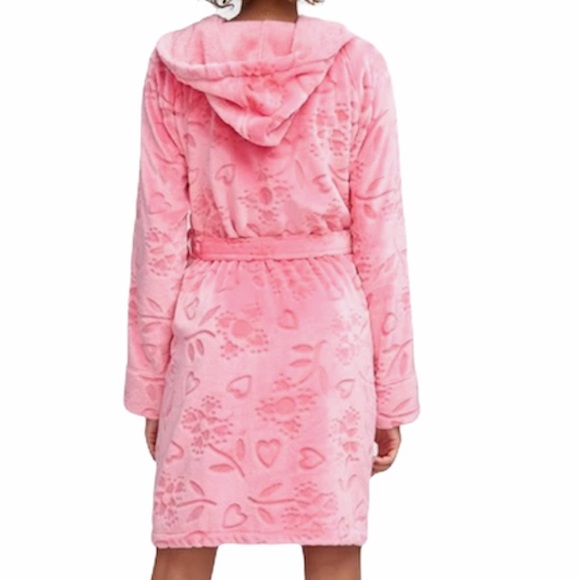Vera Bradley Sweethearts and Flowers Bathrobe Pink Small to XLarge - Picture 2 of 7